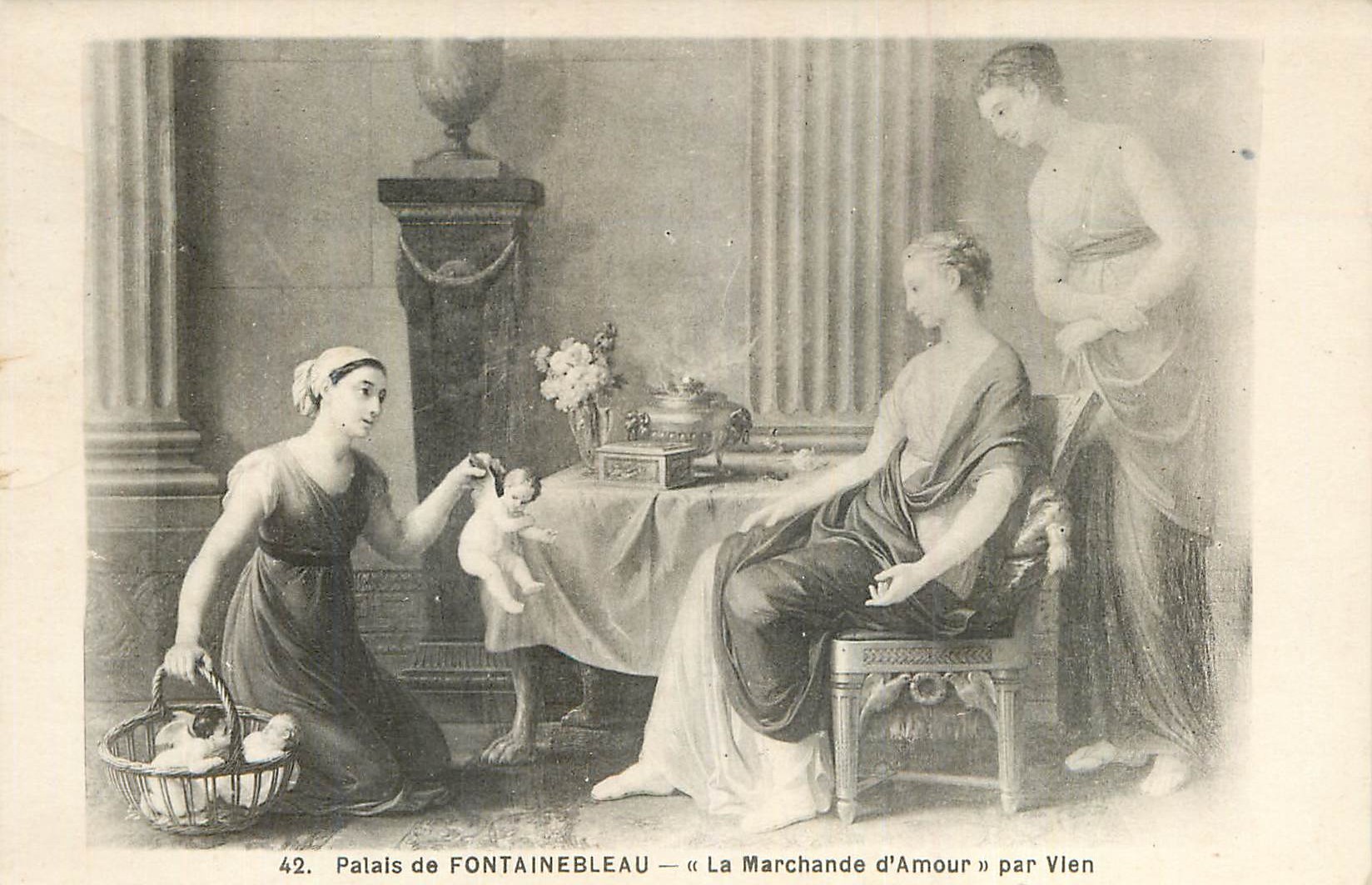 Schloss FONTAINEBLEAU — « Die Verkäuferin der Liebe » von Vien
