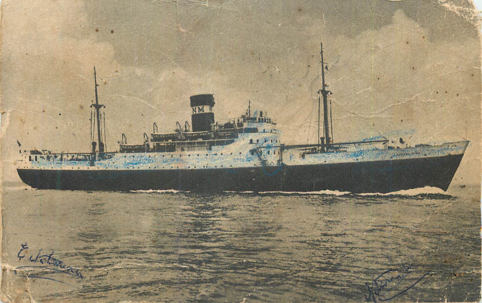 CPA Paquebot Djebel Dira Cie de Navigation Mixte Algerie Tunisie