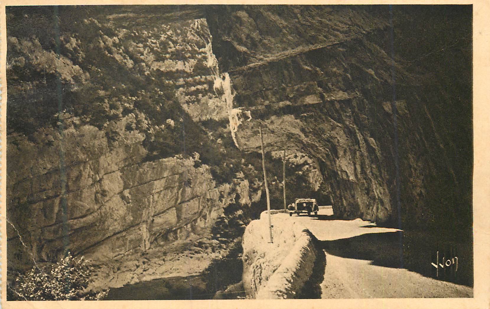 CPA Gorges de Verdon La Route vers le Pont de Soleil
