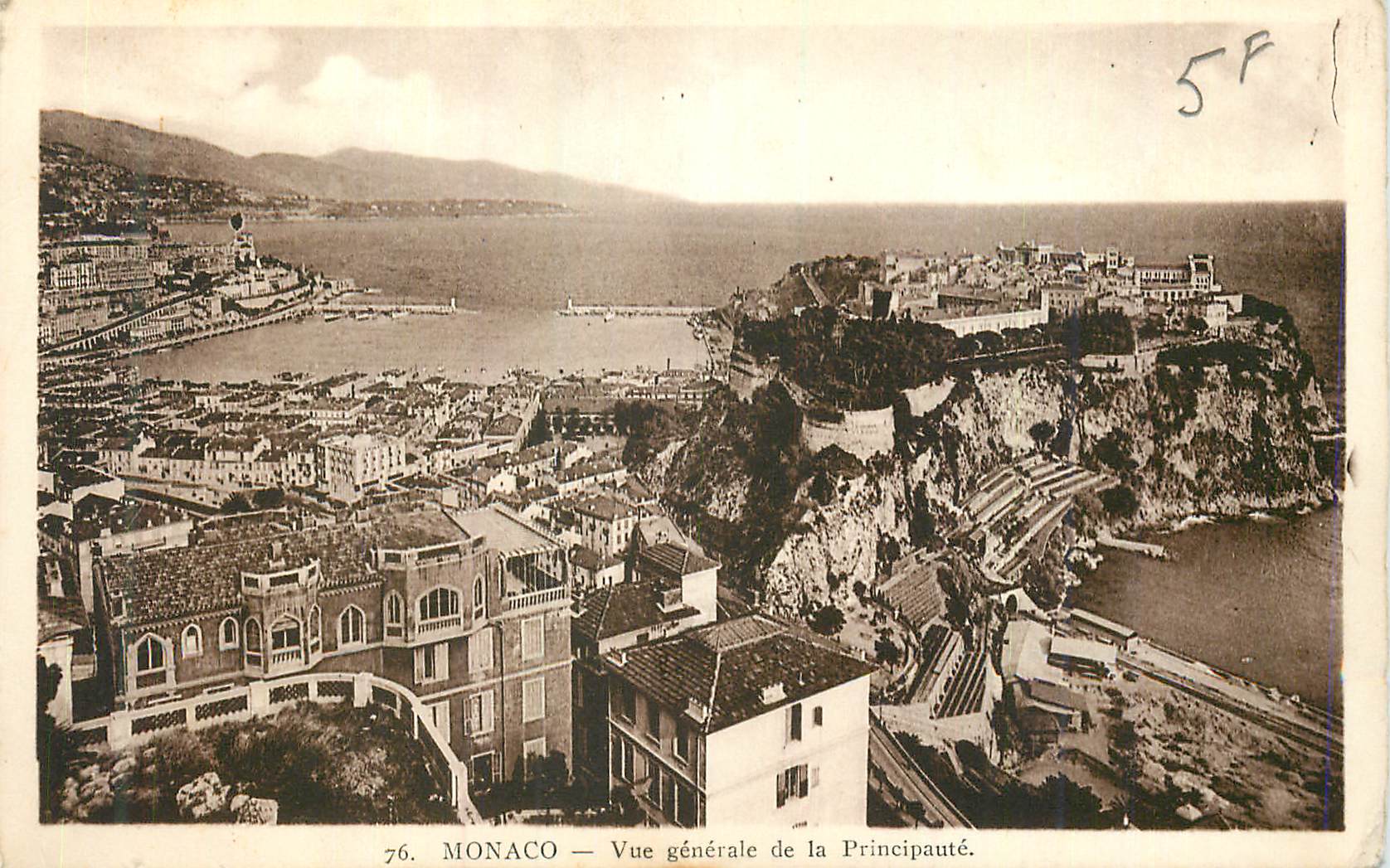 CPA Monaco Vue Generale de la Principaute