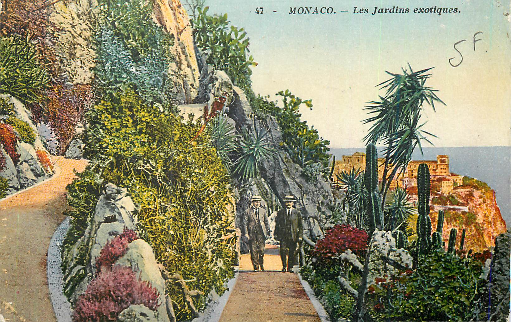 CPA Monaco Les Jardins Exotiques