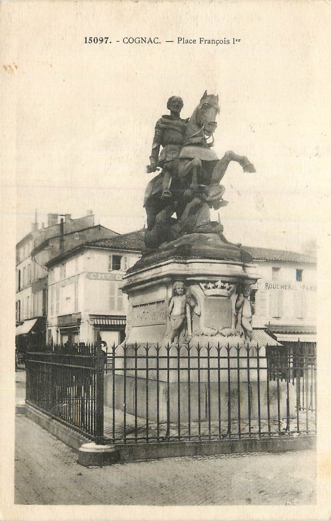 CPA Cognac Statue de Francois 1er