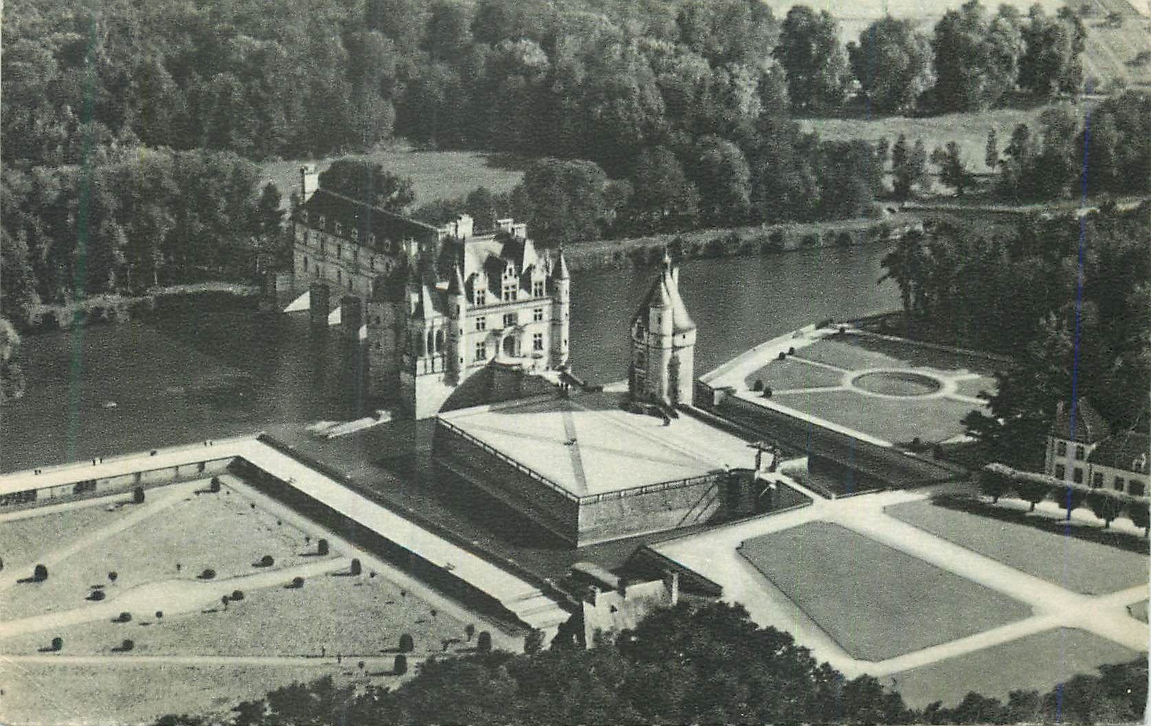 CPA Chateau de Chenonceaux Vu d'un Avion Air France