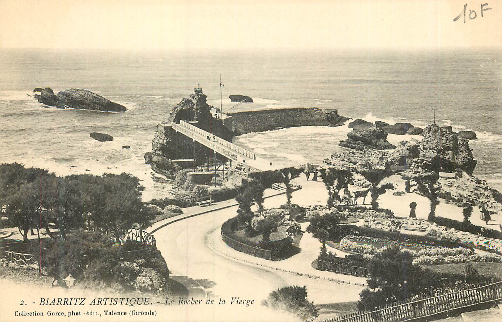 CPA Biarritz Artistique Le Rocher de la Vierge