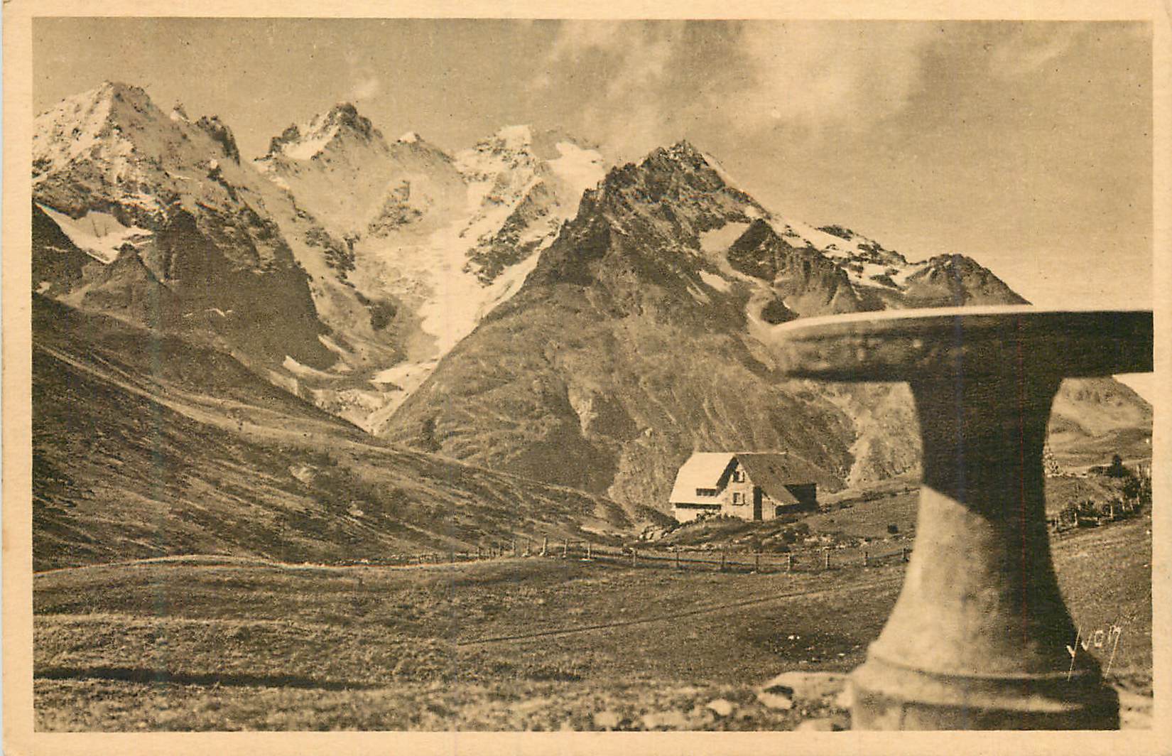 CPA Col du Lautaret (2058 m) La Table d'Orientation Le Jardin et le Musee