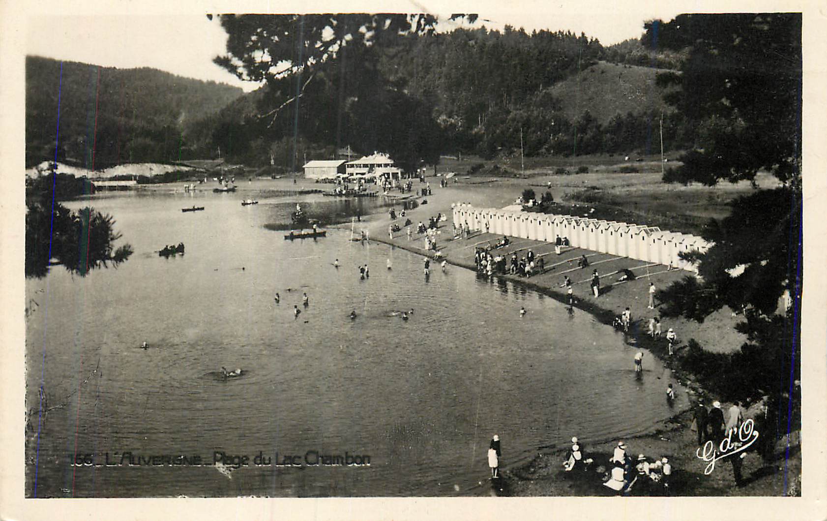 CPM L'Auvergne Plage du Lac Chambon