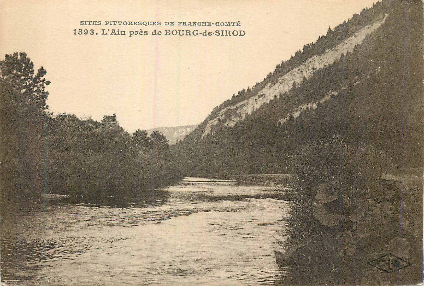CPA L'Ain pres de Bourg de Sirod Sites Pittoresques de Franche Comte