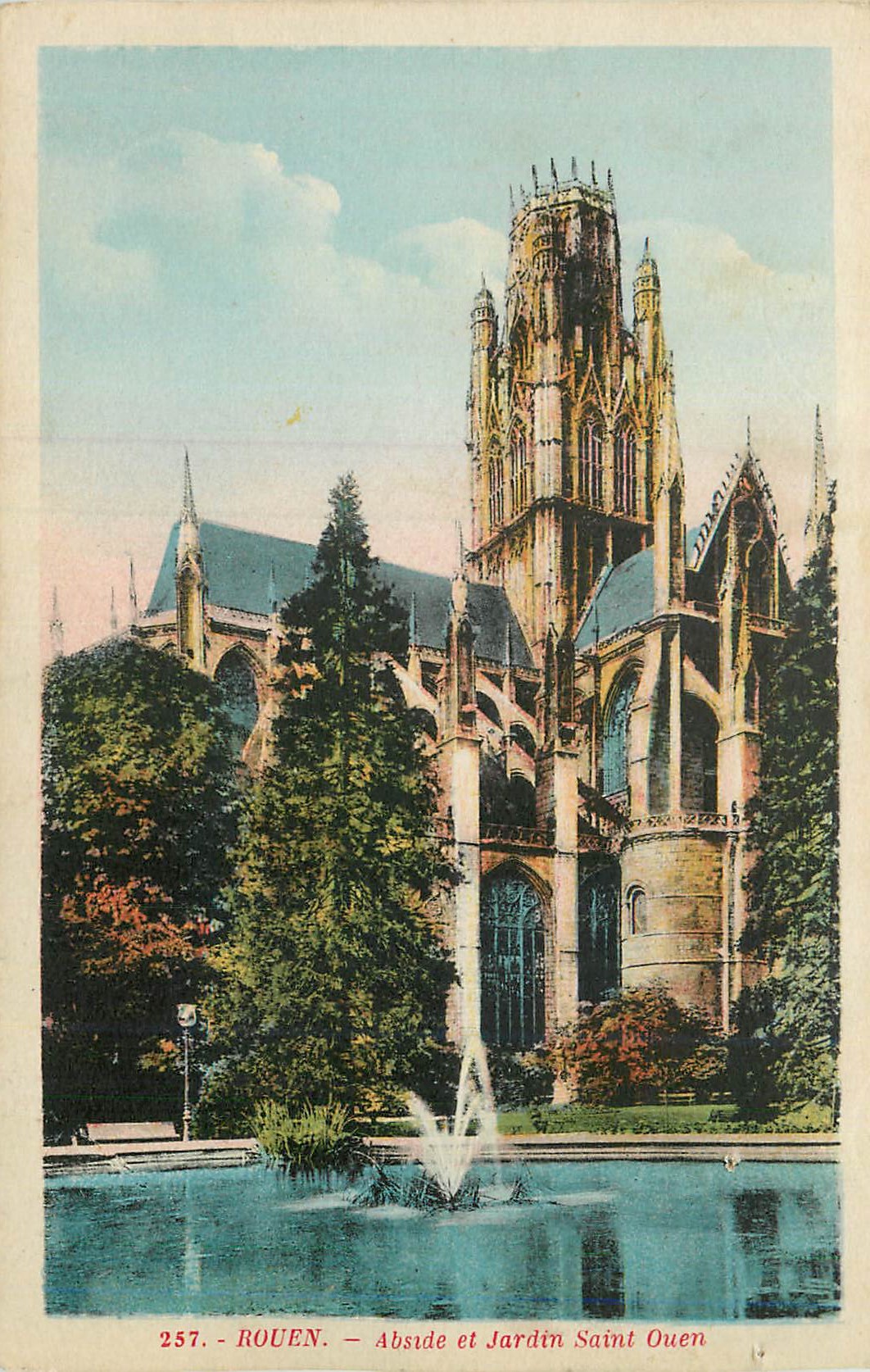 CPA Rouen Abside et Jardin Saint Ouen