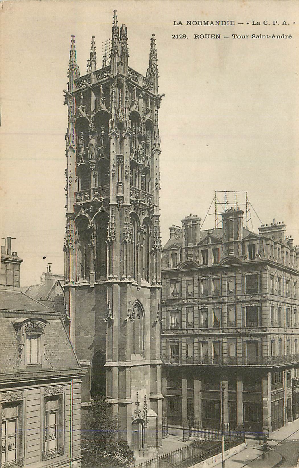 CPA Rouen La Normandie Tour Saint Andre
