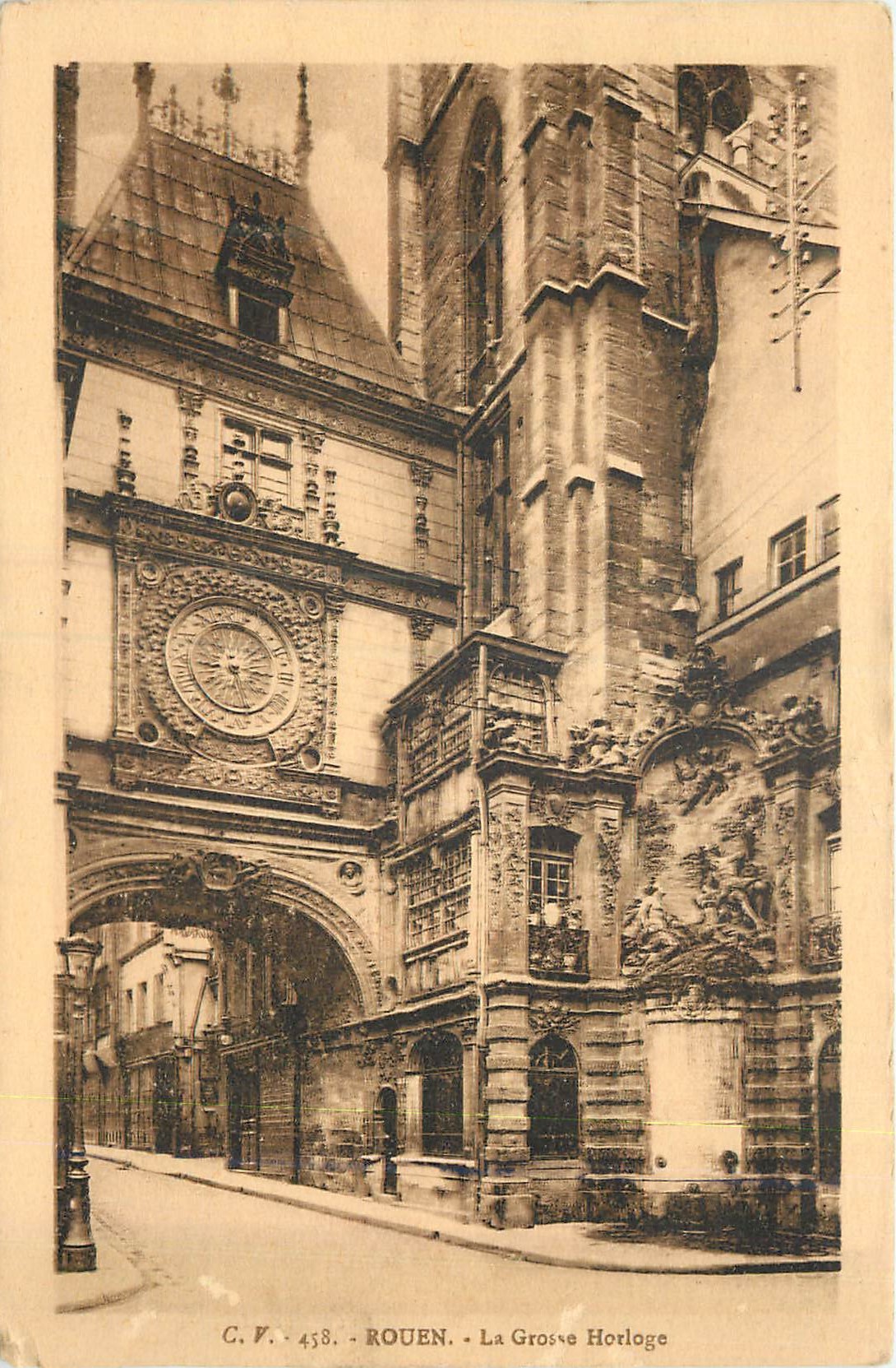 CPA Rouen La Grosse Horloge
