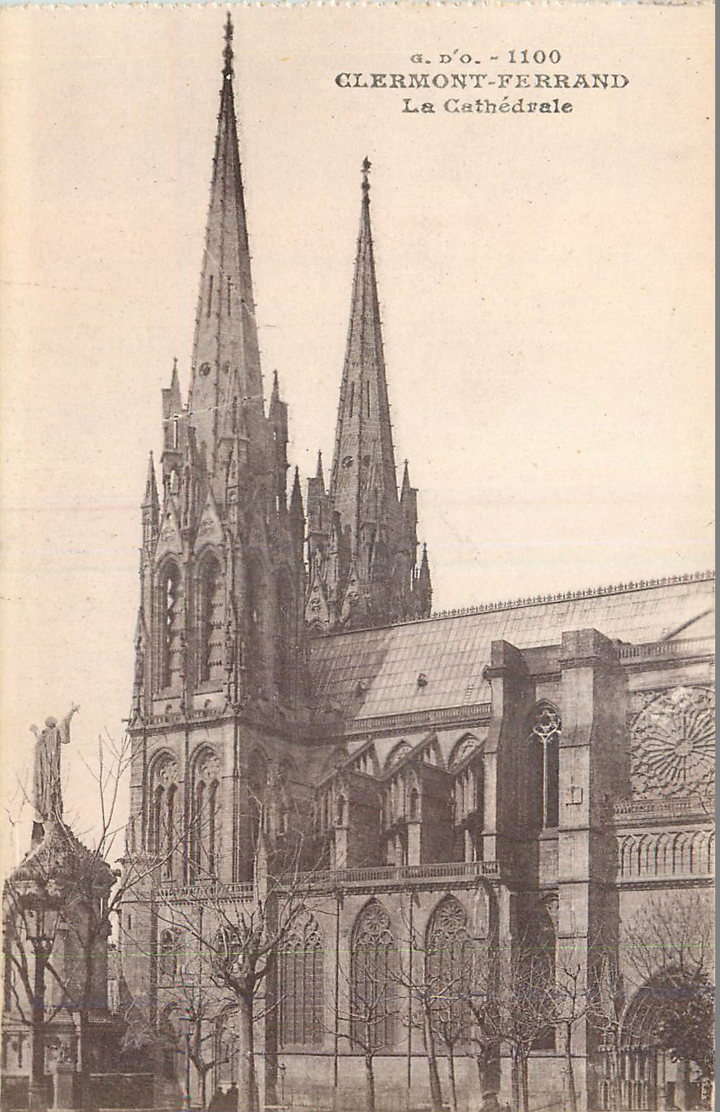 Clermont-Ferrand — La Cathédrale — a.d.o. - 1100