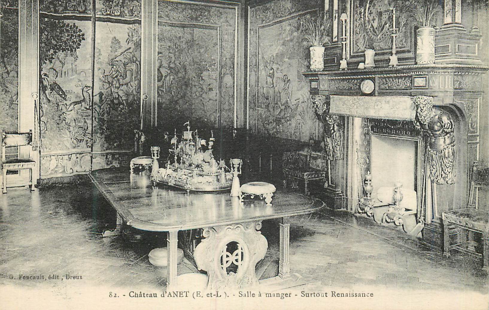 Château d'ANET (E. et-L.) - Salle à manger - Surtout Renaissance