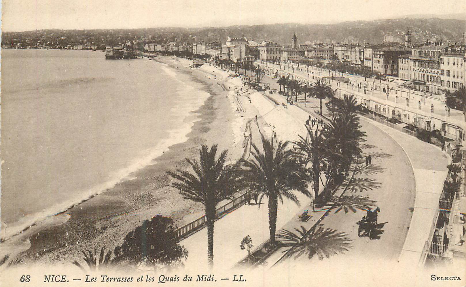 CPA Nice Les Terrasses et les Quais du Midi