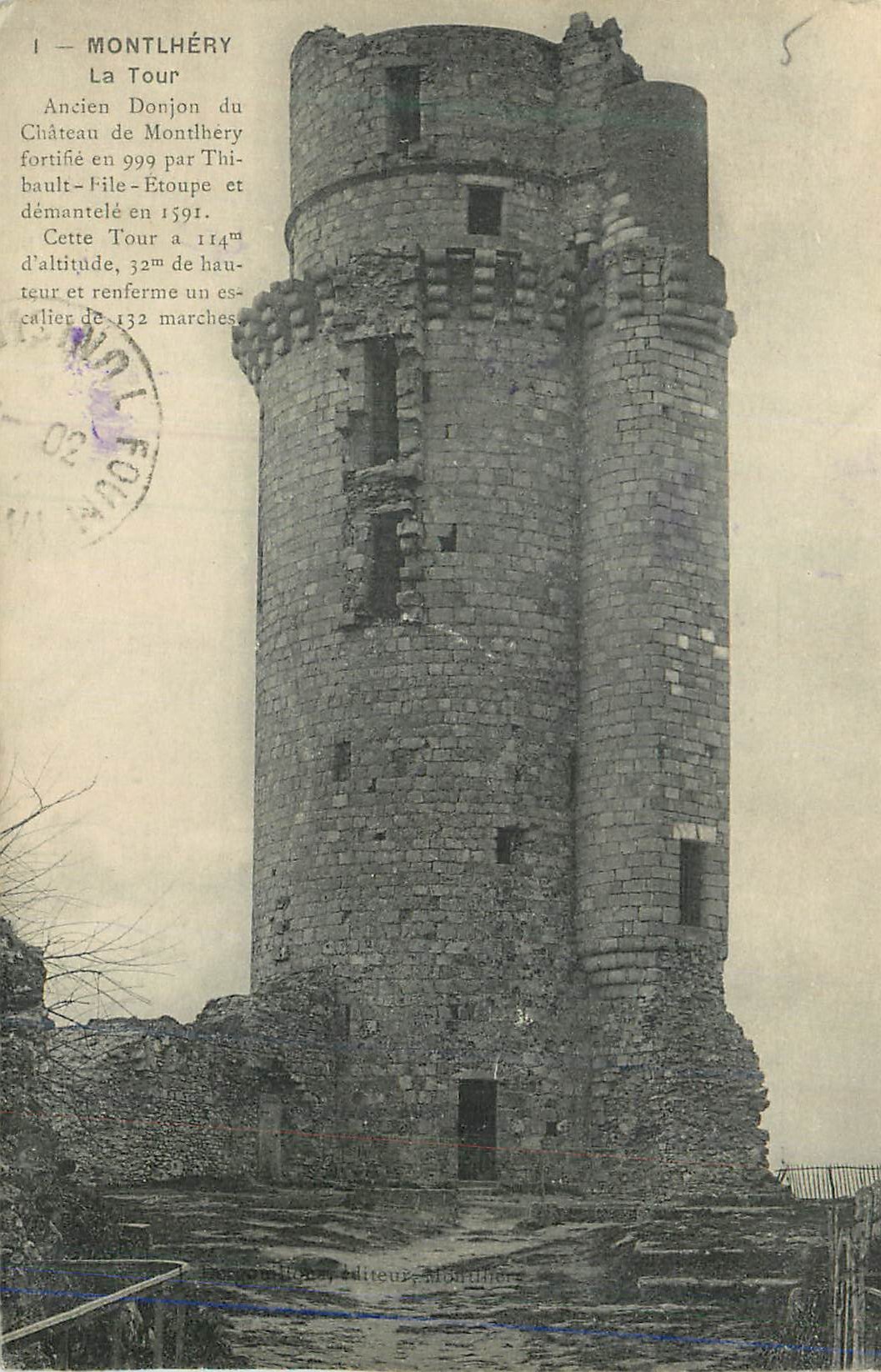 CPA MontLhery La Tour Ancien Donjon du Chateau de MontLhery