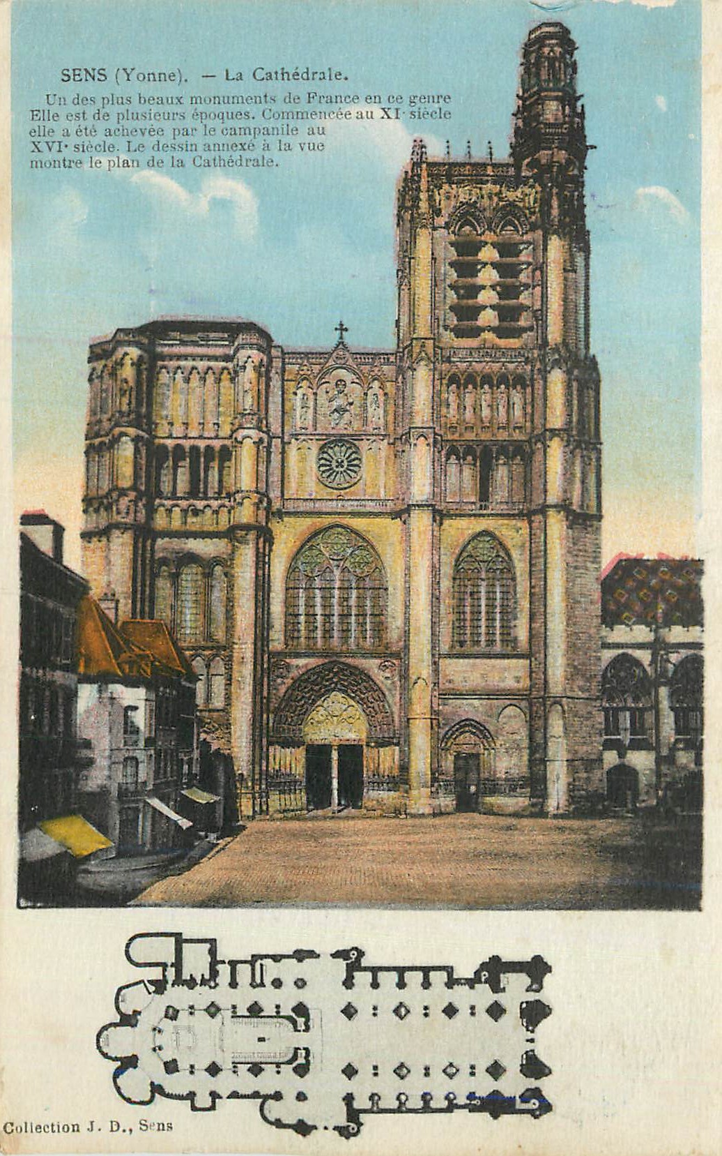 Sens (Yonne) — La Cathédrale — Collection J. D., Sens
