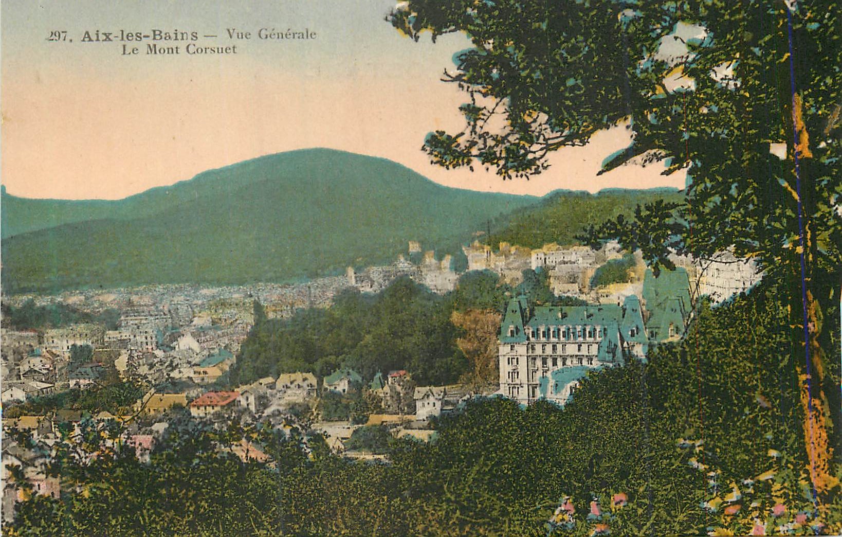 CPA Aix Les Bains Vue Generale Le Mont Corsuet