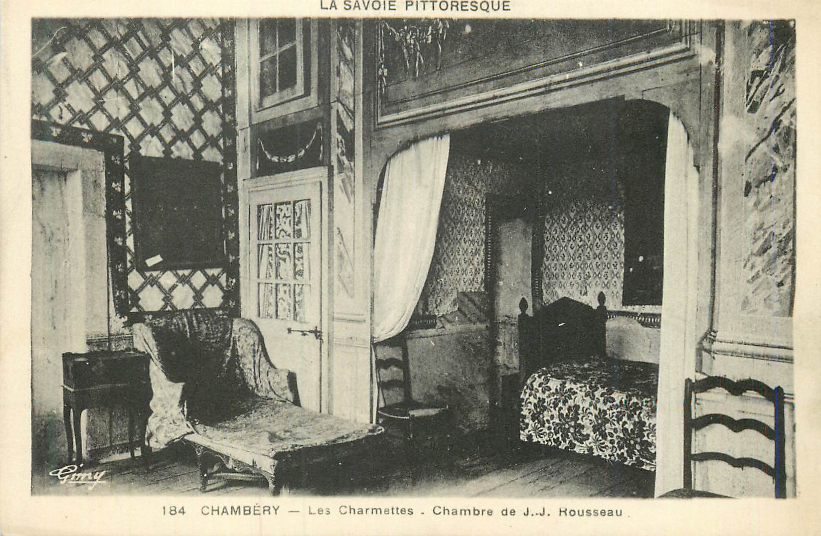 CPA Chambery La Savoie Pittoresque Les Charmettes Chambre de J J Rosseau