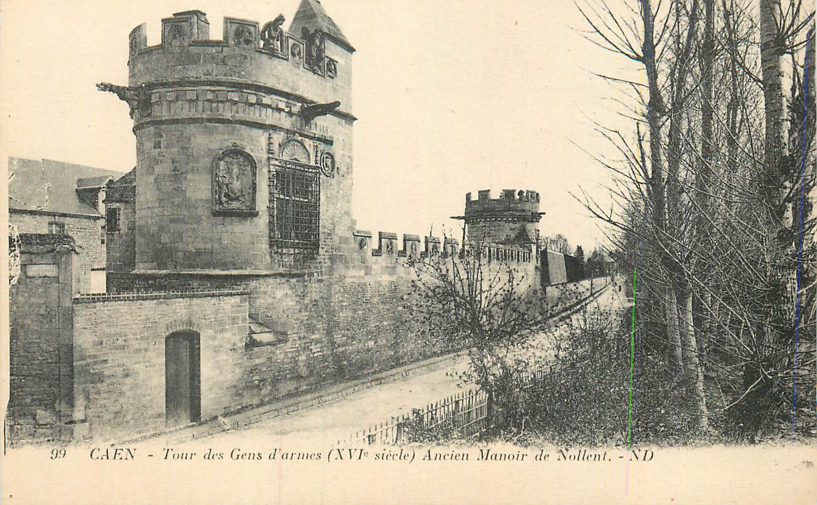 CPA Caen Tour des Gens d'Armes (XVIe Siecle) Ancien Manoir de Nollent
