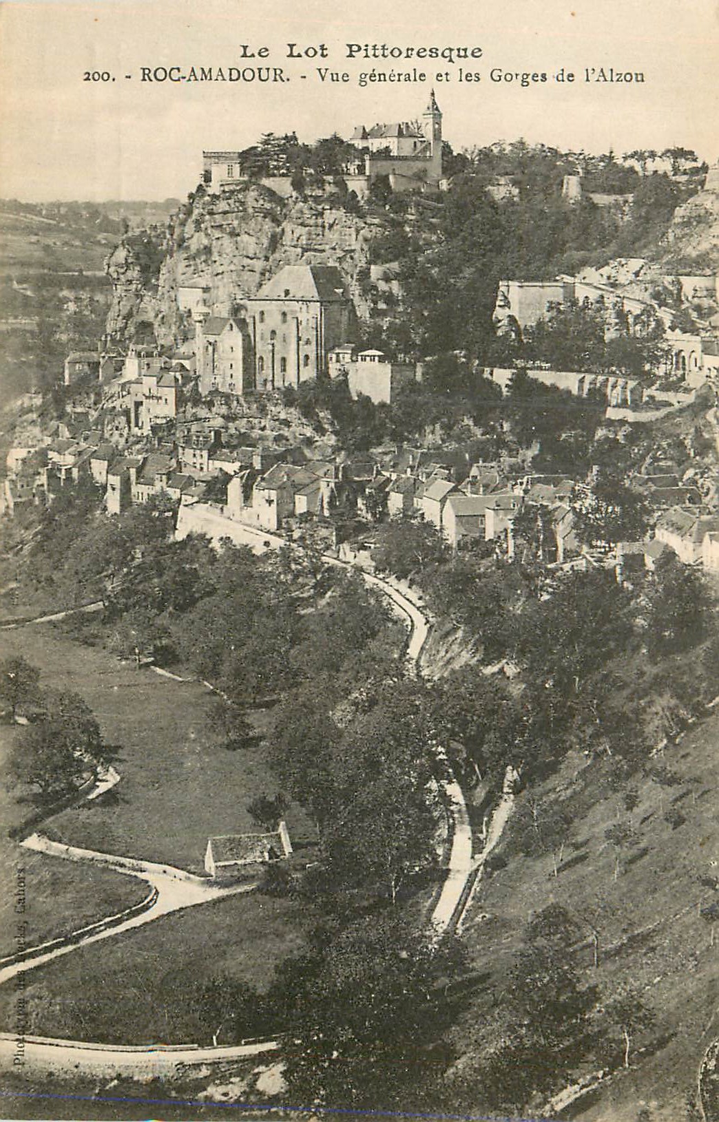 CPA Roc Amadour Le Lot Pittoresque Vue Generale et les Gorges de l'Alzou