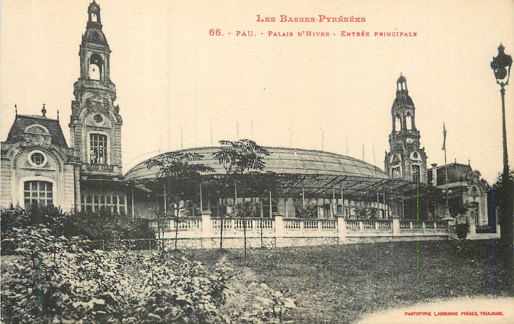 Pau - Palais d'Hiver - Entrée principale — Les Basses-Pyrénées, n°66