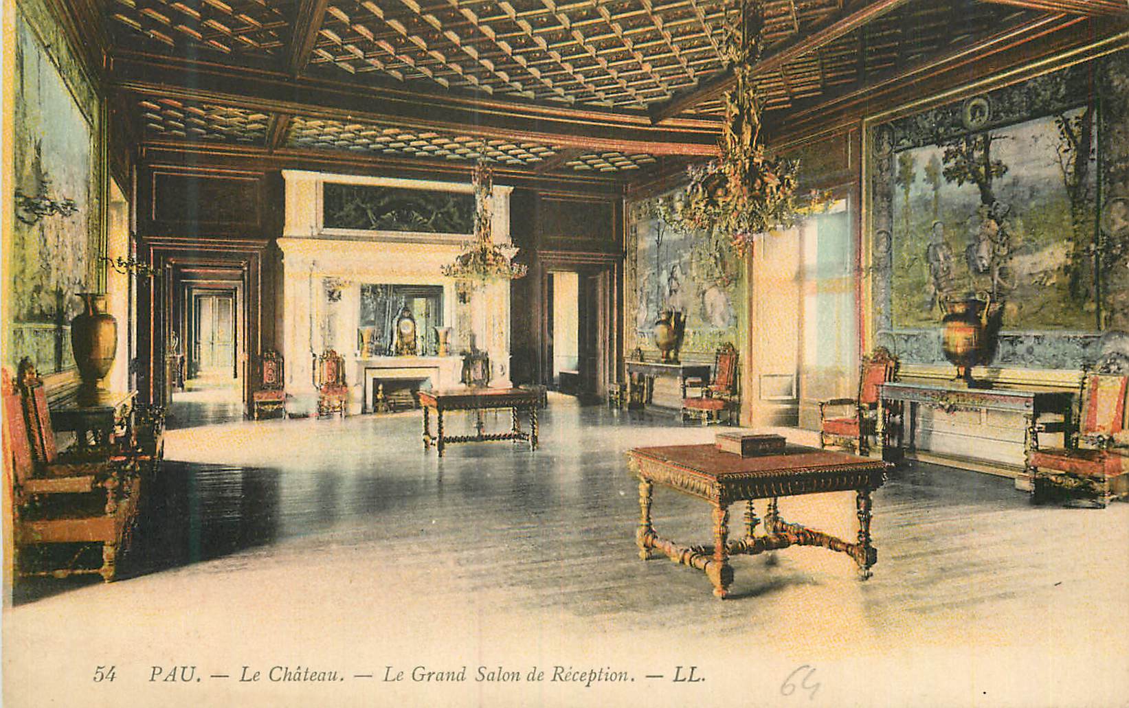 CPA Pau le Chateau le Grand Salon de Reception