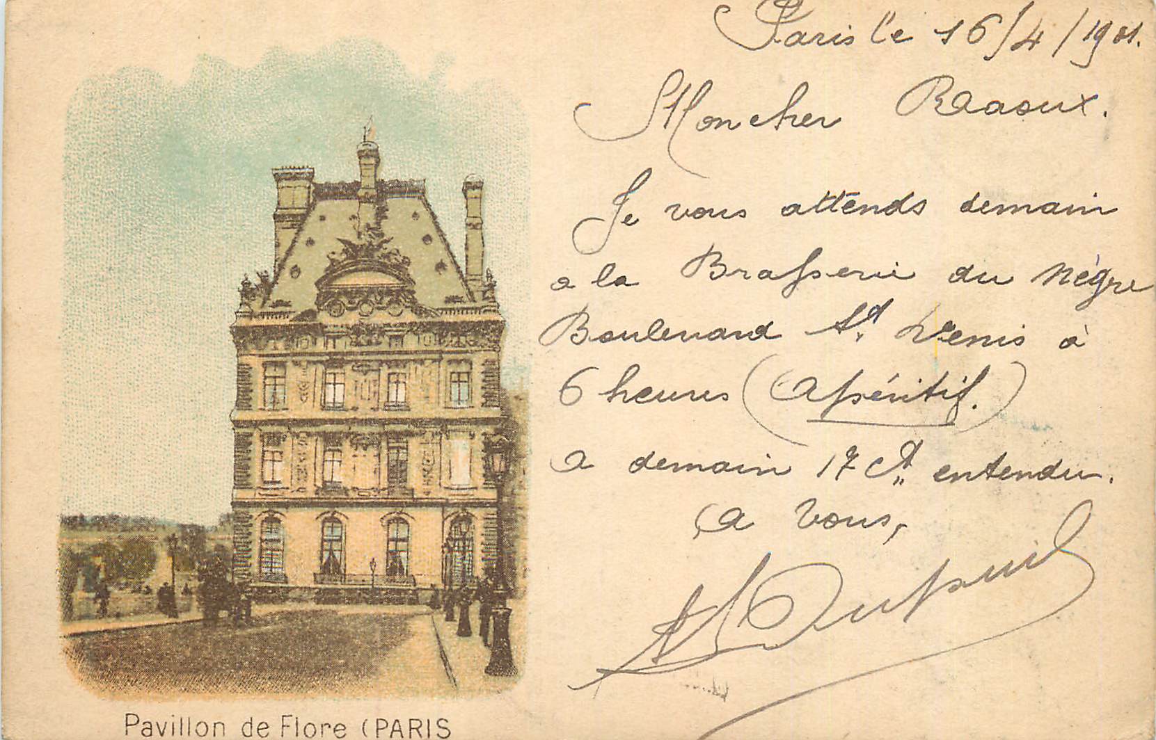 CPA Pavillon de Flore Paris (carte 1900)