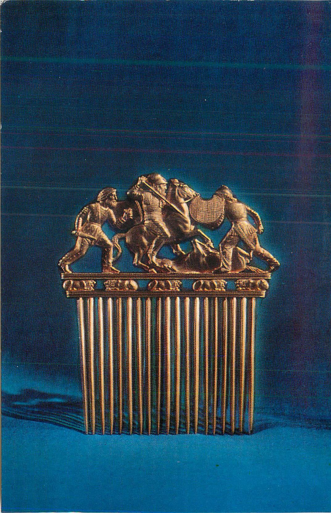 CPM The Hermitage Museum Comb Gold Solokha near Nikopol Zapozozhye District