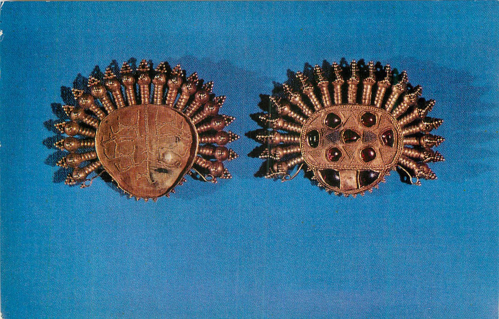 CPM The Hermitage Museum Pendants Gold Garnet Village of Verkhne Yablochny Stanitsa Kurmoyarskaya