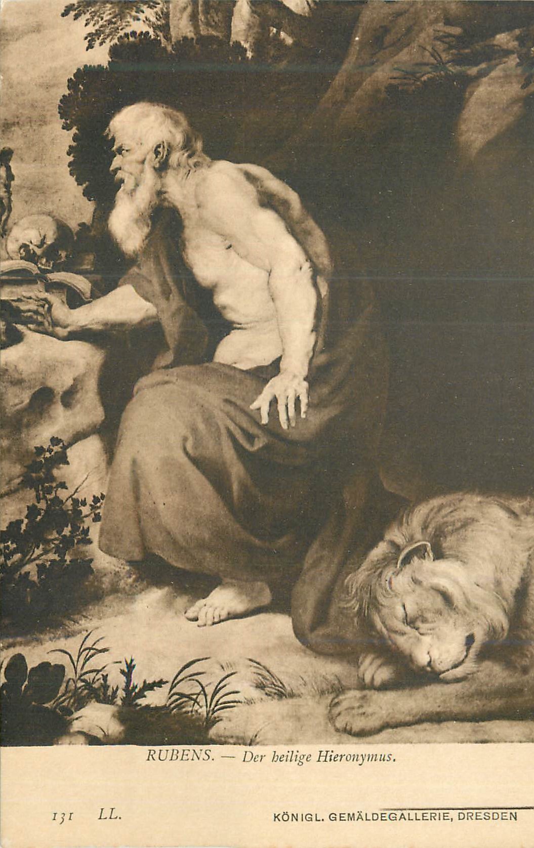 CPA Konigl Gemaldegallerie Dresden Rubens Der Heilige Hieronymus