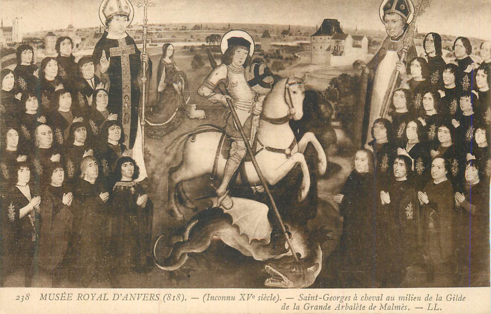 CPA Musee Royal d'Anvers (818) Inconnu XVe Siecle) Saint George a Cheval