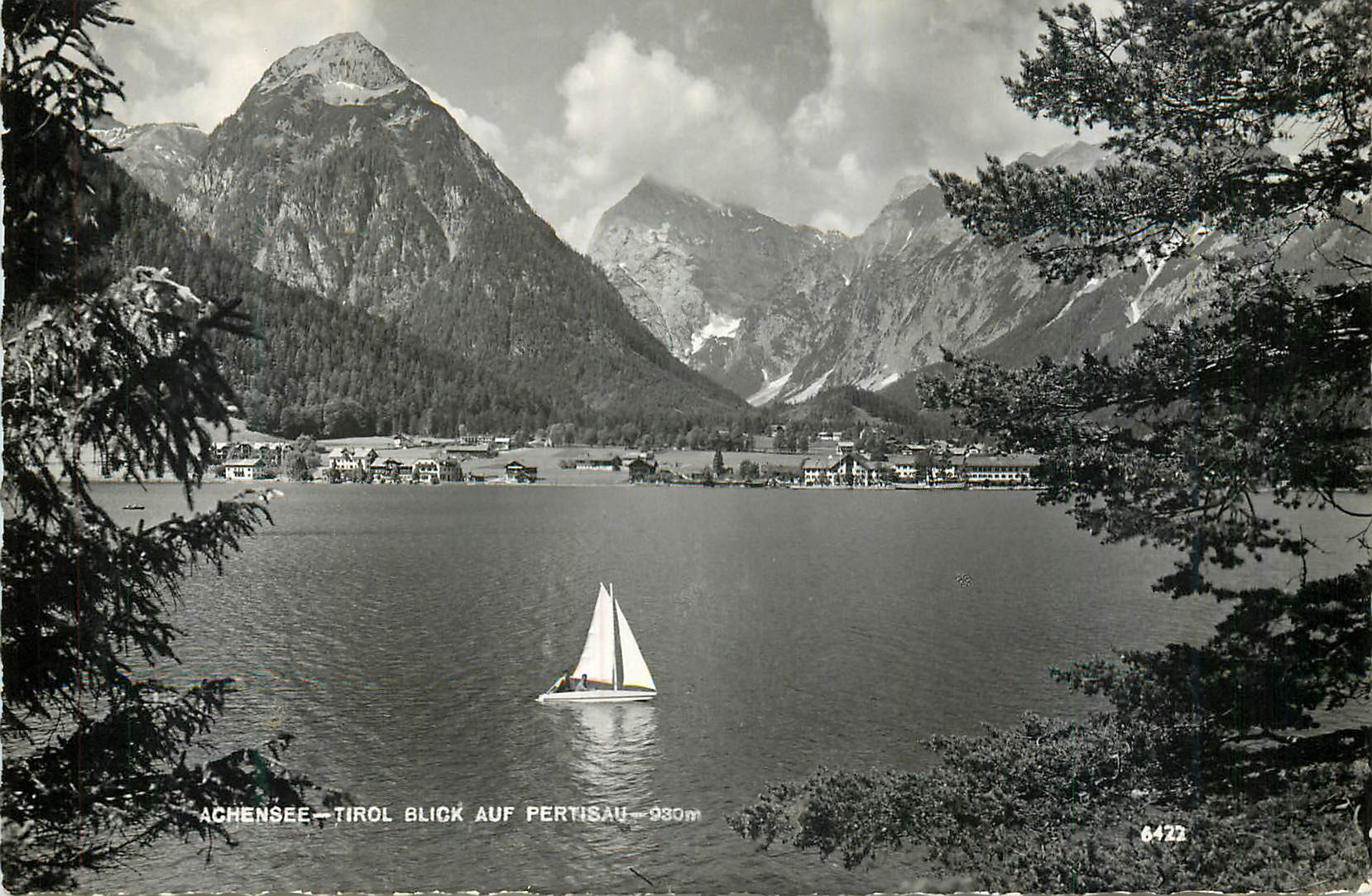 CPM Achensee Tirol Blick auf Pertisau 930 m