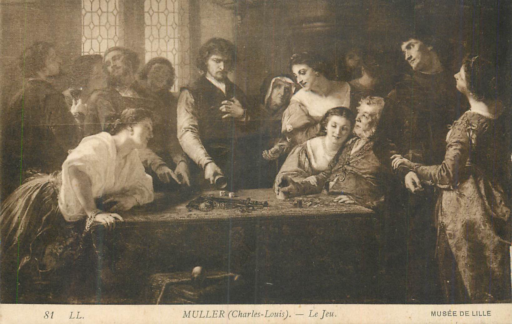 CPA Musee de Lille Muller (Charles Louis) Le Jeu