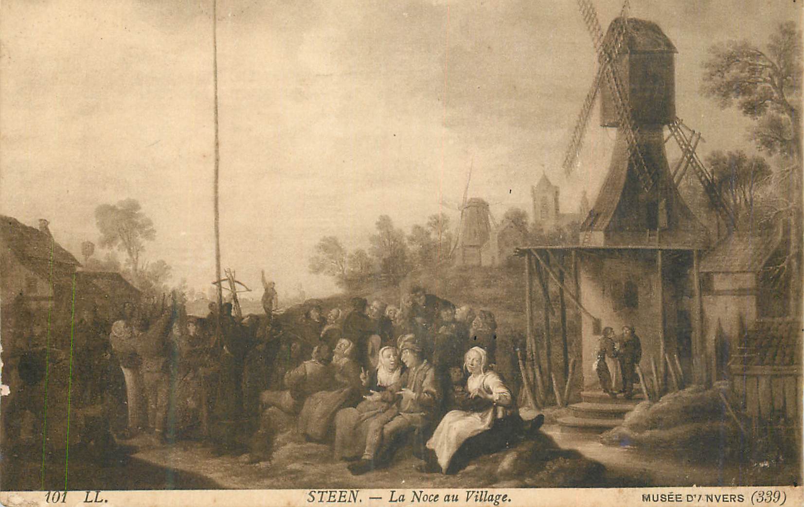 CPA Musee d'Anvers Steen La Noce au Village