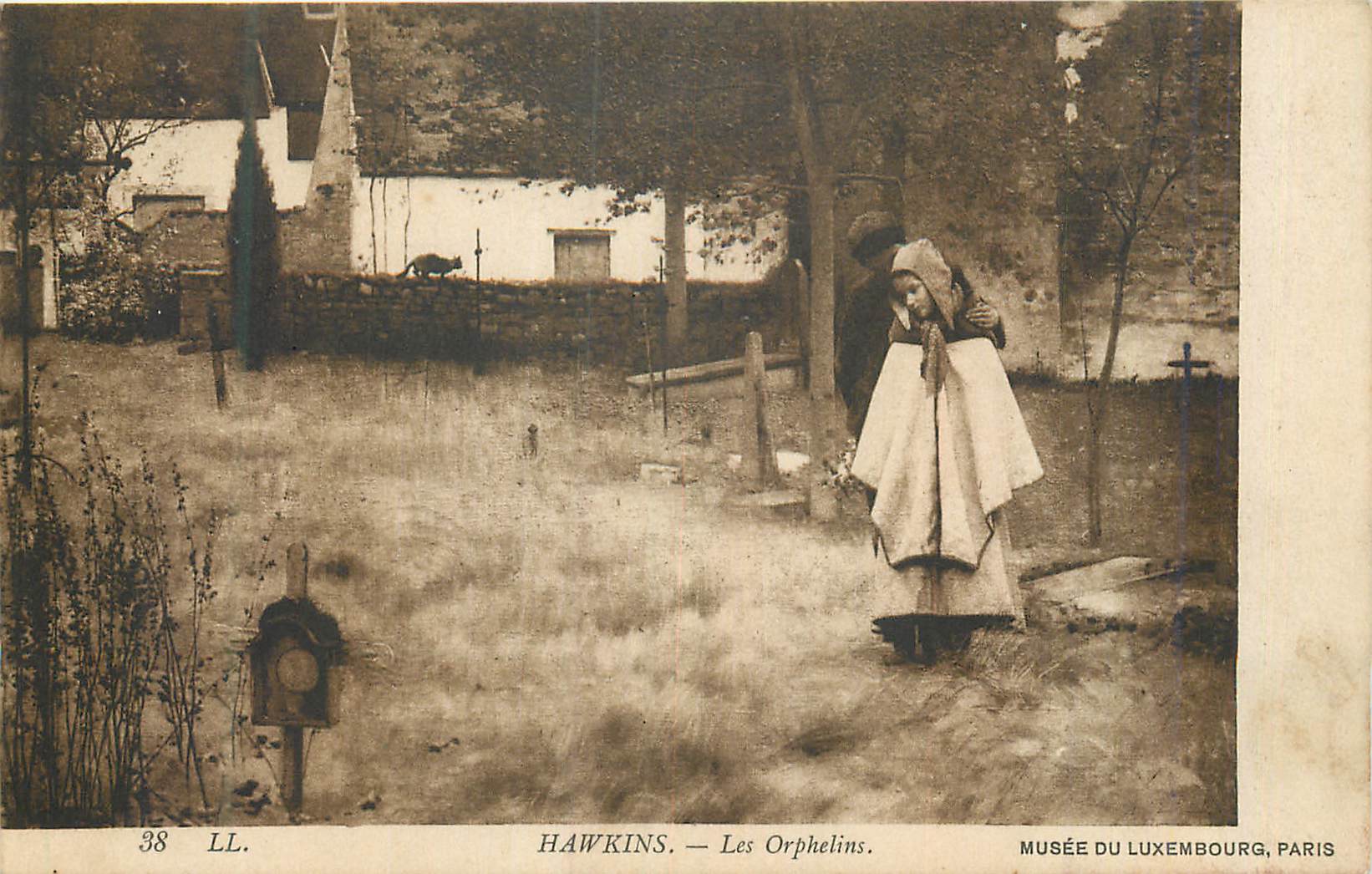 CPA Musee de Luxembourg Paris Hawkins Les Orphelins