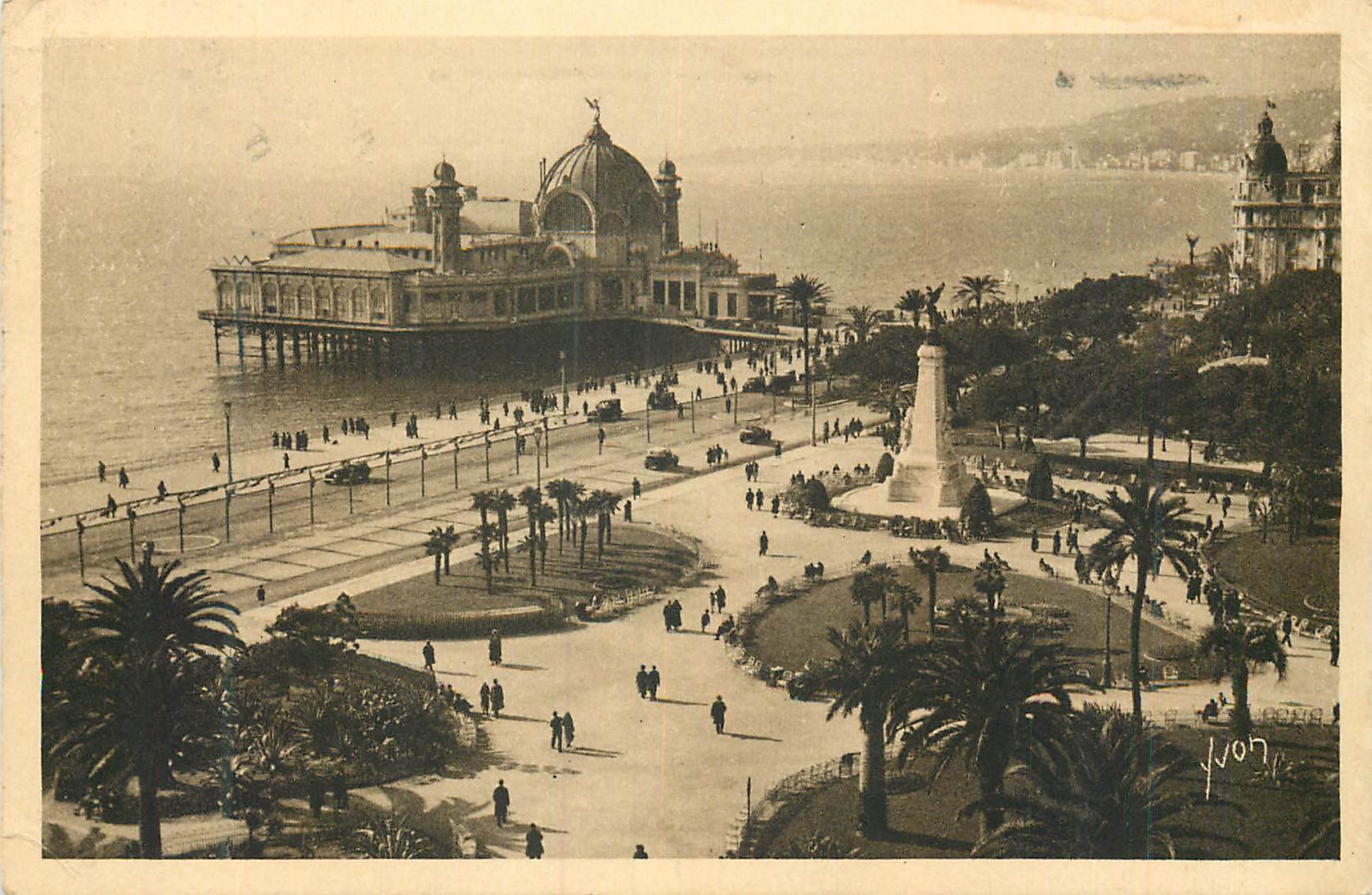 CPA Nice (Alpes Maritimes) La Cote d'Azur Albert Ier et Promenade de la Jetee