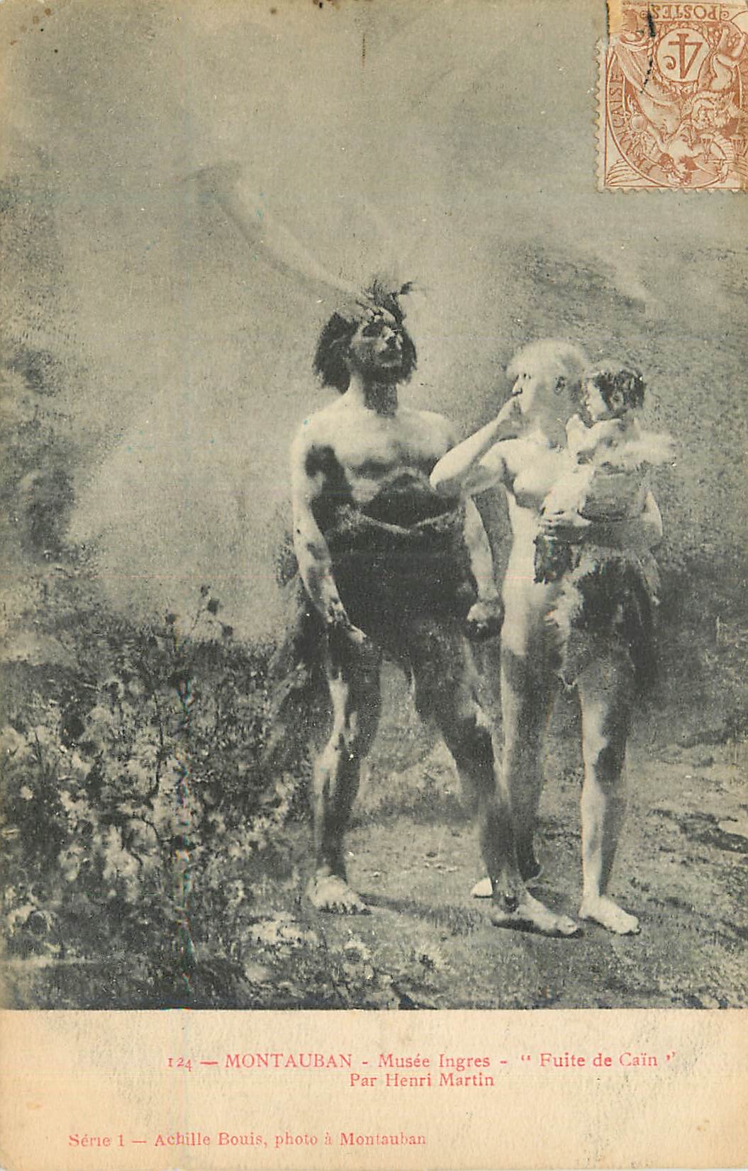 CPA Musee d'Ingres Montauban Fuite de Cain Par Henri Martin