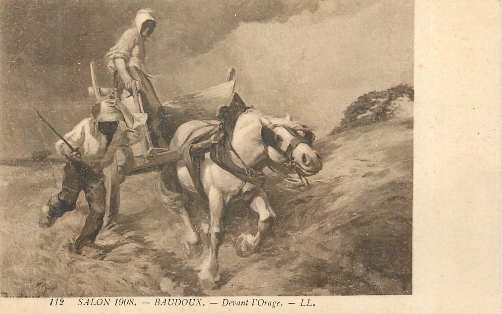 CPA Salon 1908 Baudoux Devant L'Orage