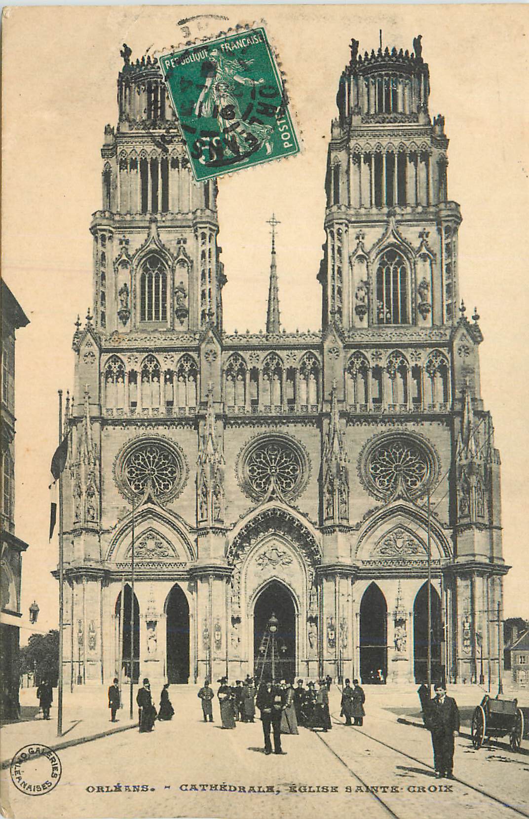 CPA Orleans Cathedrale Eglise Sainte Croix