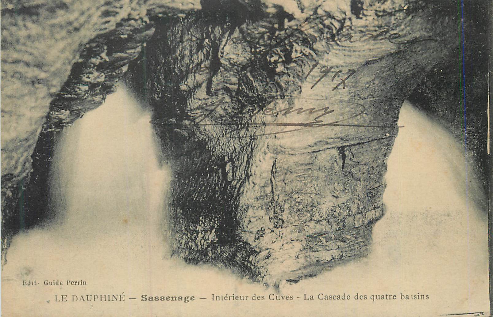 LE DAUPHINÉ - Sassenage — Intérieur des Cuves — La Cascade des quatre bassins — Edit. Guide Perrin