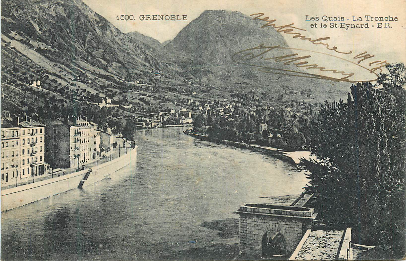 CPA Grenoble Les Quais La Tronche et le St Eynard