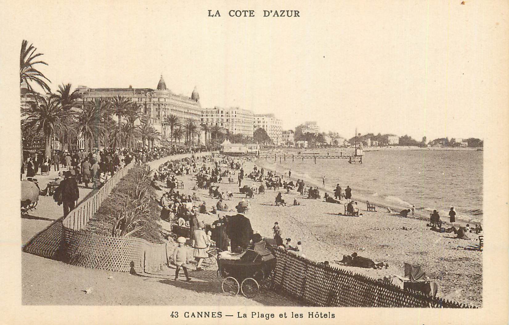 CPA Cannes Cote d'Azur La Plage et les Hotels