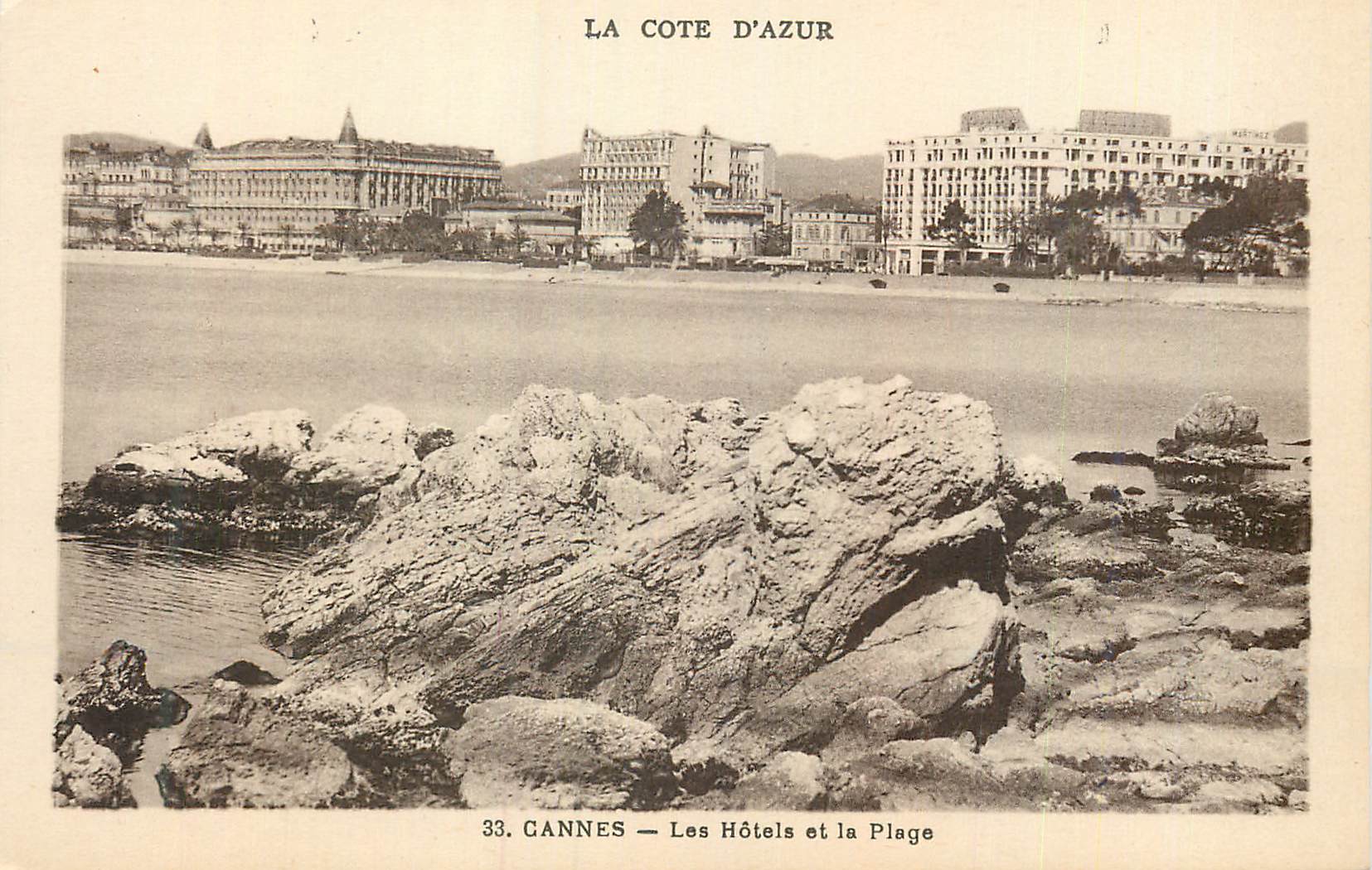 CPA Cannes Cote d'Azur Les Hotels et la Plage