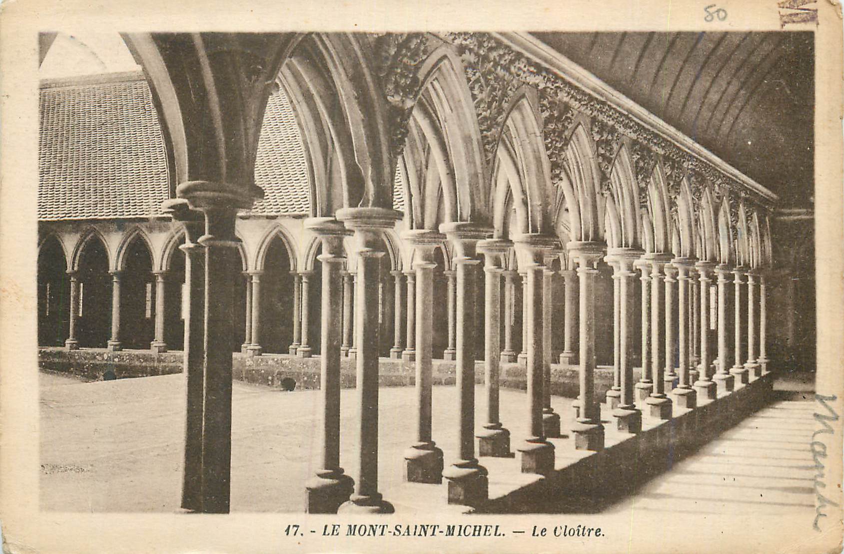 CPA Le Mont Saint Michel Le Cloitre