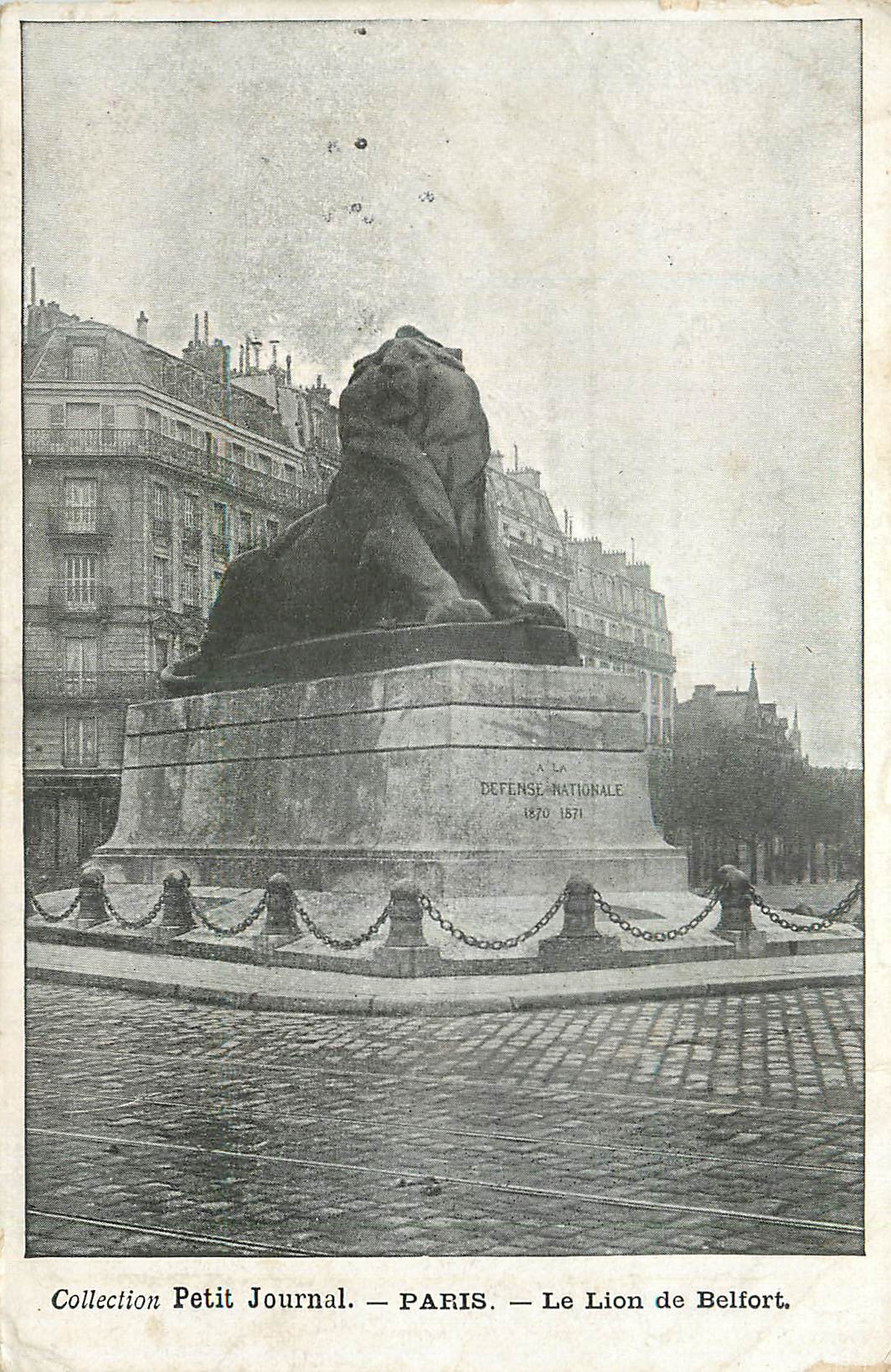 CPA Paris Le Lion de Belfort