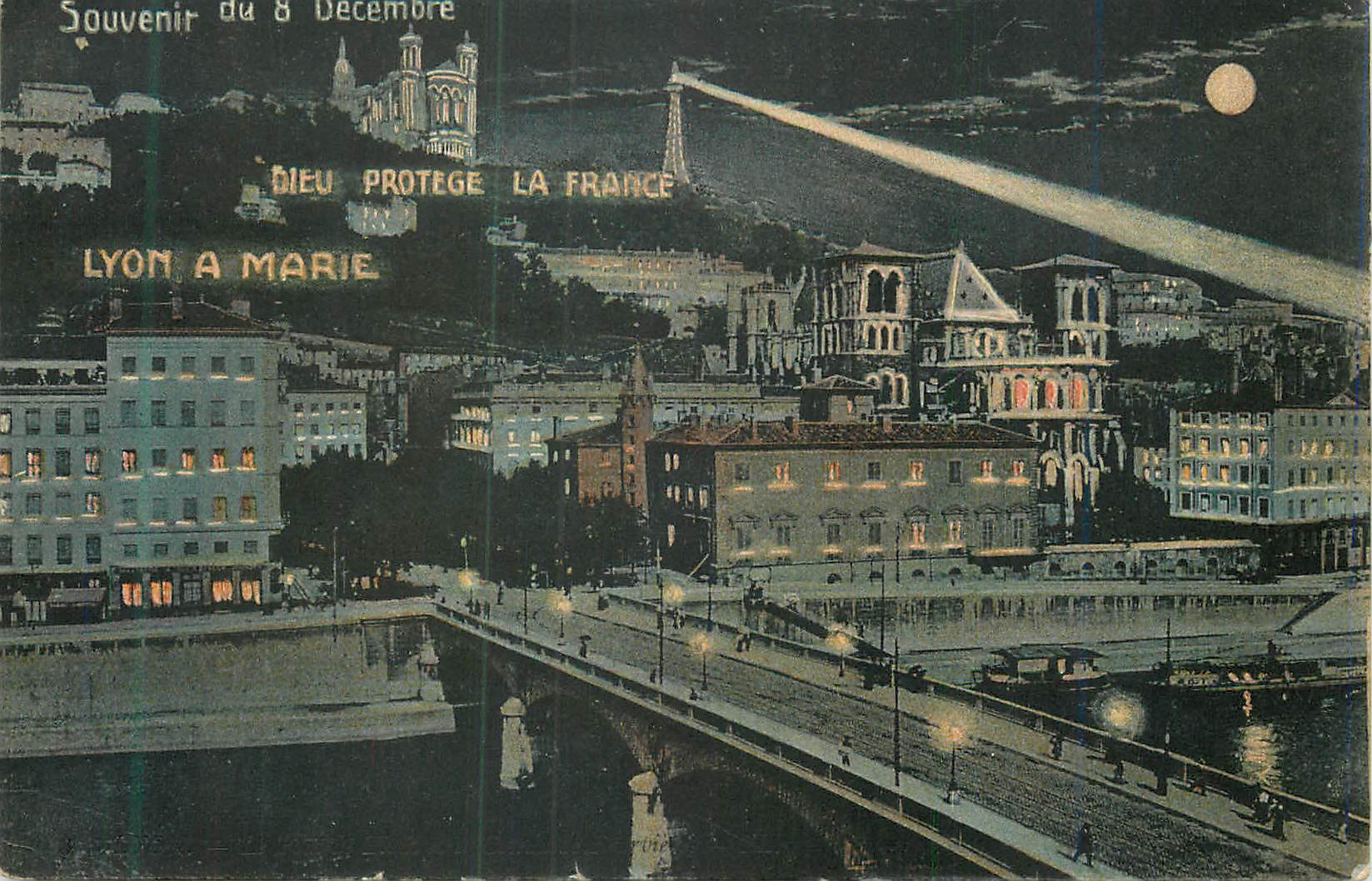 CPA Lyon Le Pont de Tilsint et le Coteau de Fourviere