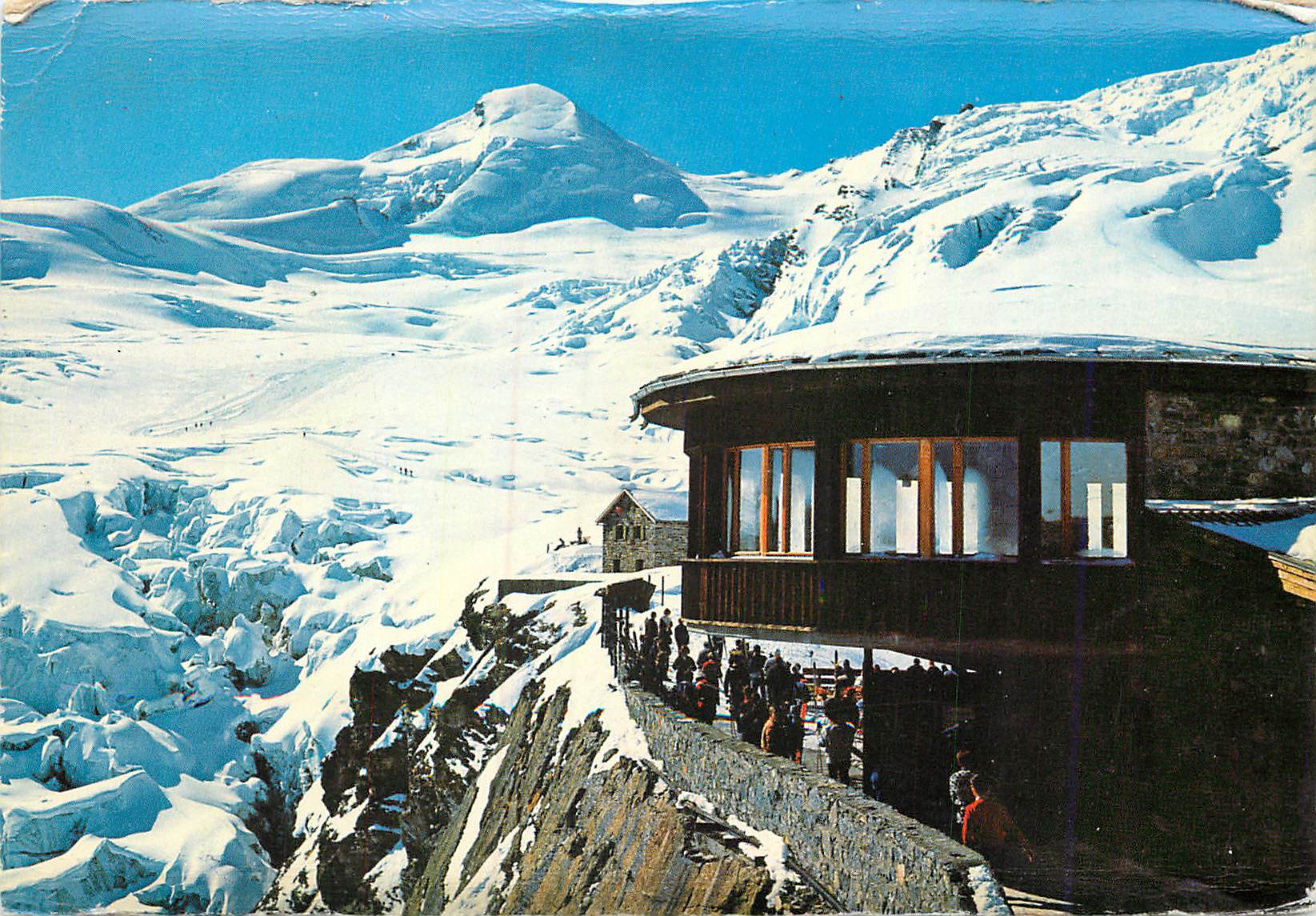 CPM Saas Free Wallis Rest und Berghaus Langfluh 2847 m Feegletscher und Allalinhorn 4027 m