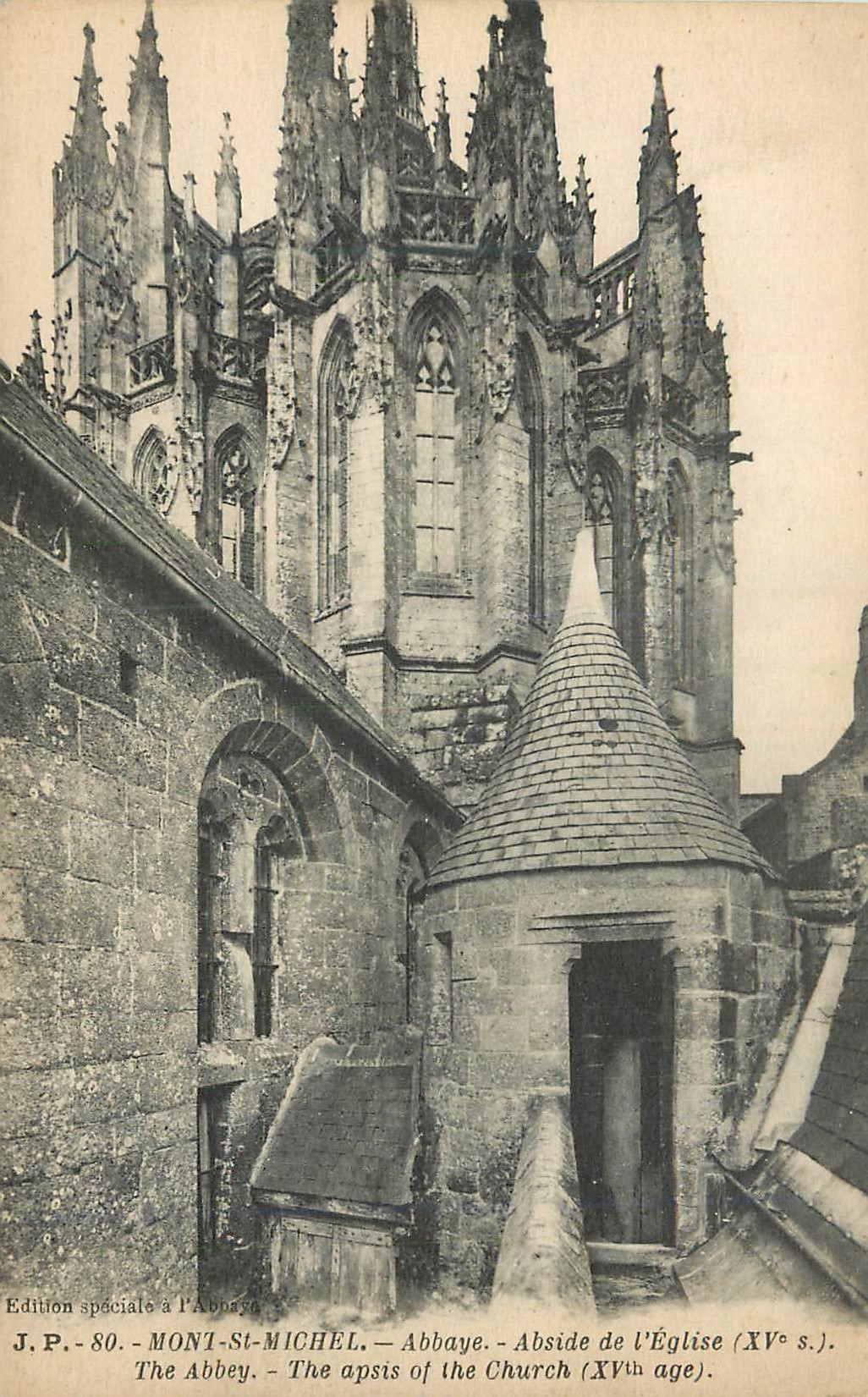 Mont-Saint-Michel — Abside de l'Église (XVe s.) — J.P. - 80