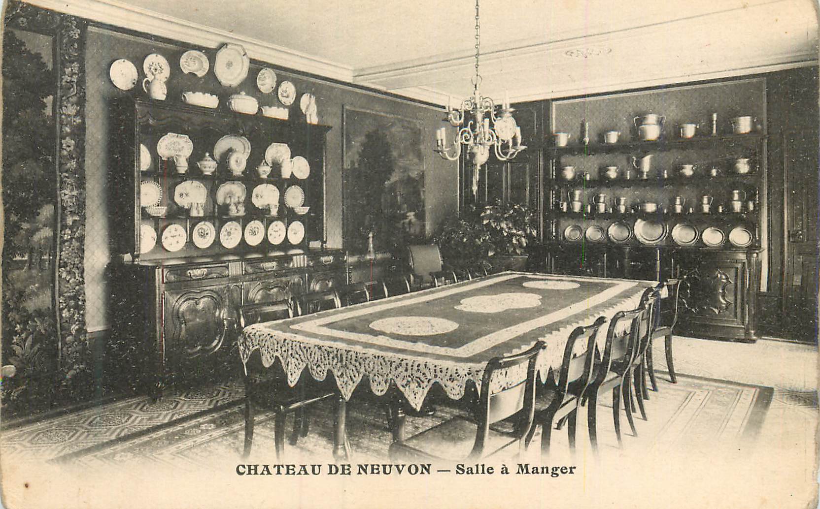 CPA Chateau de Neuvon Salle a Manger