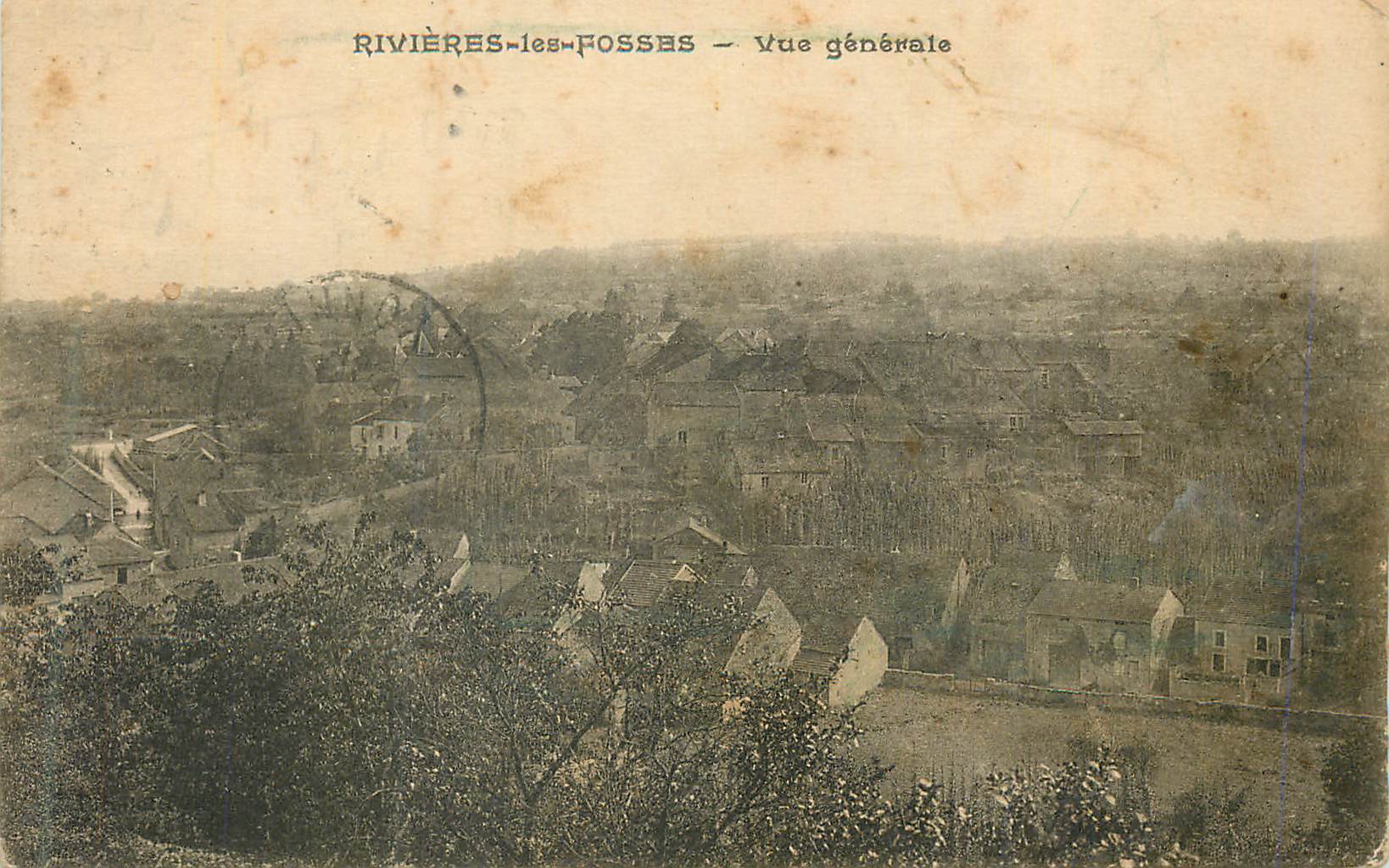 CPA Rivieres les Fosses Vue Generale