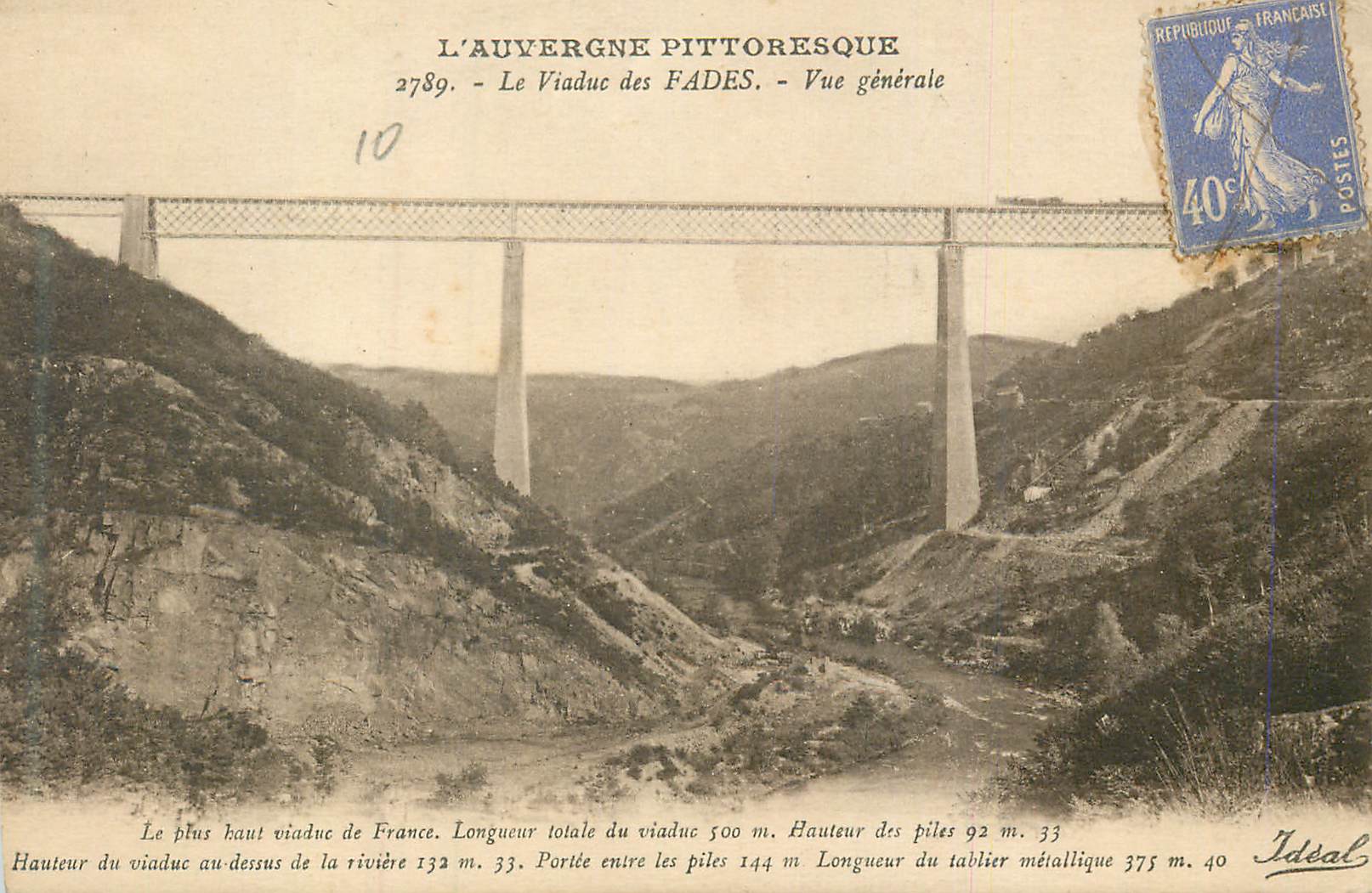 CPA L'Auvergne Pittoresque  Le Viaduc des Fades Vue Generale